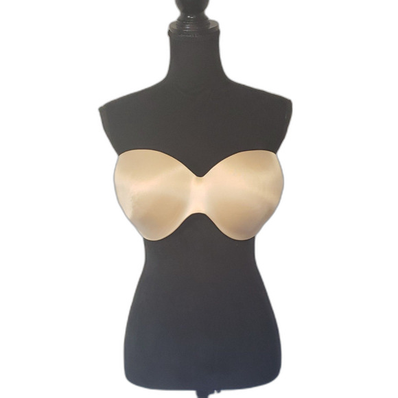 Maidenform Beige Strapless Underwire Bra Size 38DD - Picture 2 of 7